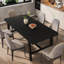 Table de salle à manger rectangulaire pour 6 à 8 personnes, table industrielle robuste et moderne, résistante à la chaleur-763978367