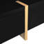 Table basse carrée multi avec surface ultrabrillante, table de salon centrale, 31,5 po x 31,5 po, mobilier noir: 4 tiroirs