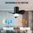 22''  3-ABS Blades Smart  indoor LED Ceiling Fan with Remote-1281072280-1281072281