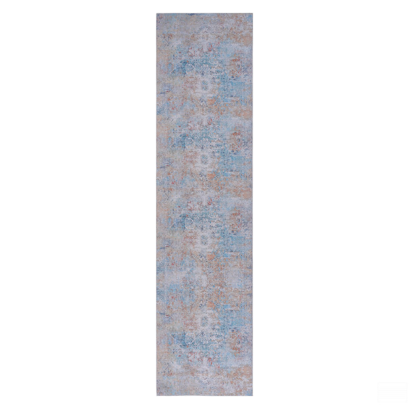 Tapis de couloir 2 pi 6 po x 10 pi lavable, à poils courts, antidérapant, antidérapant, pliable, adapté aux enfants et aux animaux de compagnie