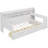 Wooden Twin Size Daybed with Storage Shelves, Multi-functional Bed with Two Storage Drawers-1625867465