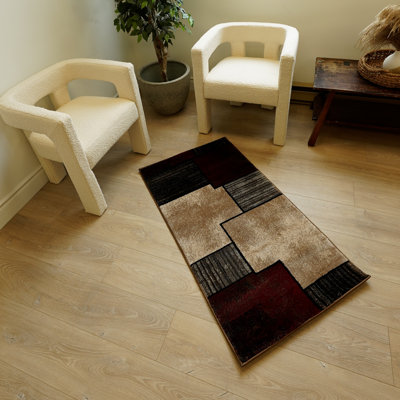 Tapis gris / beige Barrville