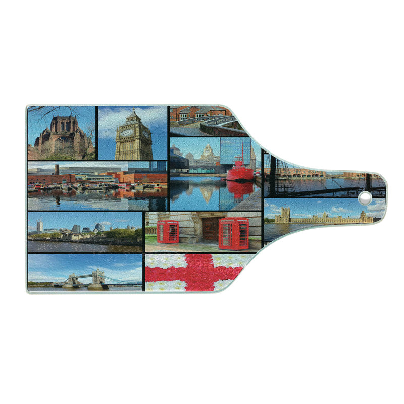 Planche à découper en verre trempé Ambesonne