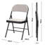 Fabric Padded Stackable Folding Chair Folding Chair-1105327885