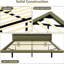 Structure de lit flottant pour grand lit avec dessous de plomb, similicuir moderne, matériaux de première classe, assemblage de voile lisse, 8 effets à DEL dynamiques, poutres en bois, problème-143466797-143466786