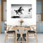 Galloping Mounted Archer Traditional Abstract Horse Landscape Winter Wall Art Print 1 Piece Wrapped Canvas Wall Art-1978993617