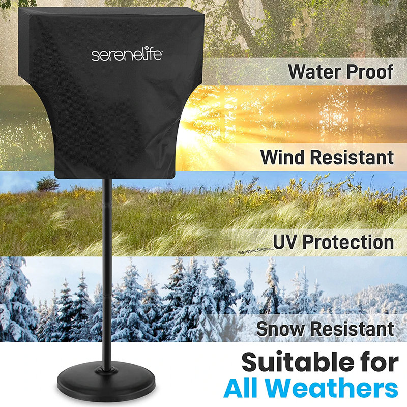 SereneLife Black Waterproof Patio Heater Cover for SLOHT40