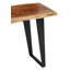 115cm Solid Wood Top Console Table