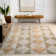 Tapis intérieur / extérieur en polyester géométrique ivoire Lakhwinder