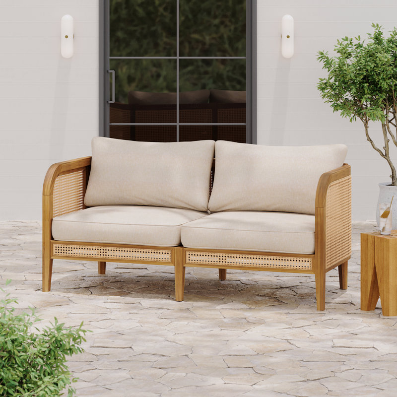 Outdoor Patio Cushioned Sofa