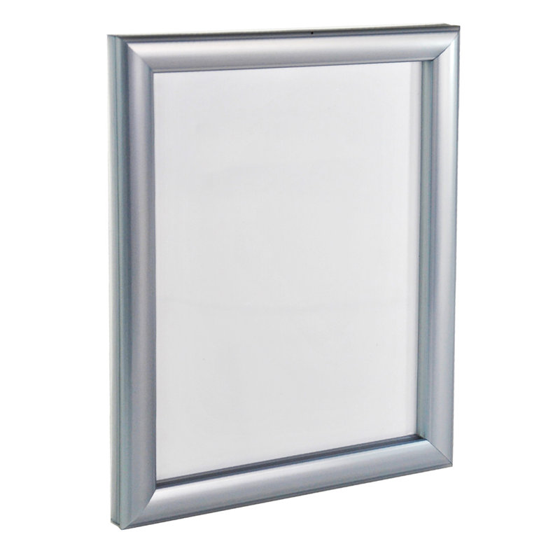 Silver Acrylic Wall Mount Snap Poster Frame 8.5" x 11"