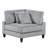 4 Modular Sectional In Gray Corduroy, Solid Wood Frame, Loose Pillow Covers , Corduroy Upholstery, Construction