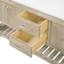 Meuble-lavabo 72 po en pin délavé avec plateau en quartz Bromley