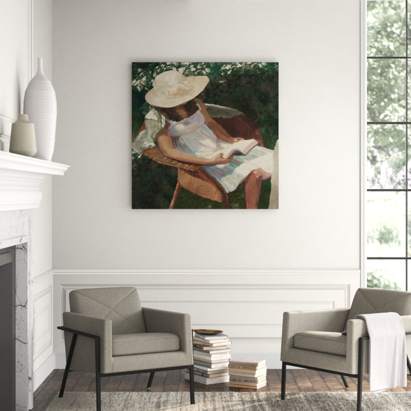 Afternoon Book 1' Print on Canvas