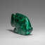 Genuine Polished Malachite Fish Carving (185 Grams)