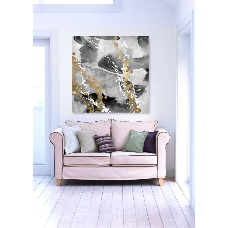 «Even More Love Silver Gold», impression sur toile tendue, H 20 po x l 20 po x 1,5 po