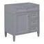 Meuble-lavabo de salle de bain 30 po sans lavabo supérieur, meuble de rangement moderne avec 2 tiroirs et un tiroir rabattable (lavabo non inclus), meuble-lavabo-519760268