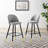 Cordial Performance Velvet Bar Stools - Set of 2-1761578498