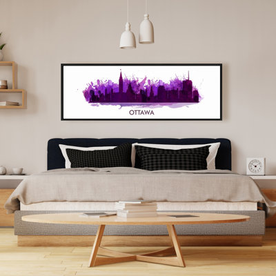 " Paint Splash Silhouette Of Ottawa "