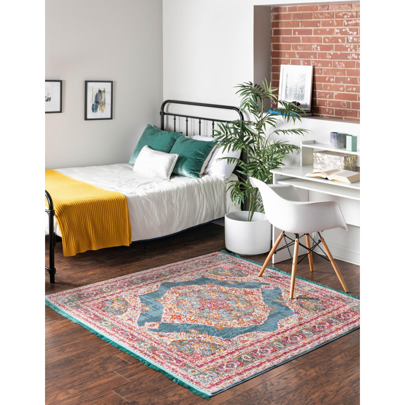 Oriental Indoor Rug, Square 4'