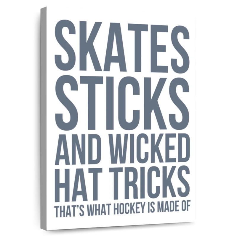De quoi le hockey est-il fait?, H 45 po x l 30 po