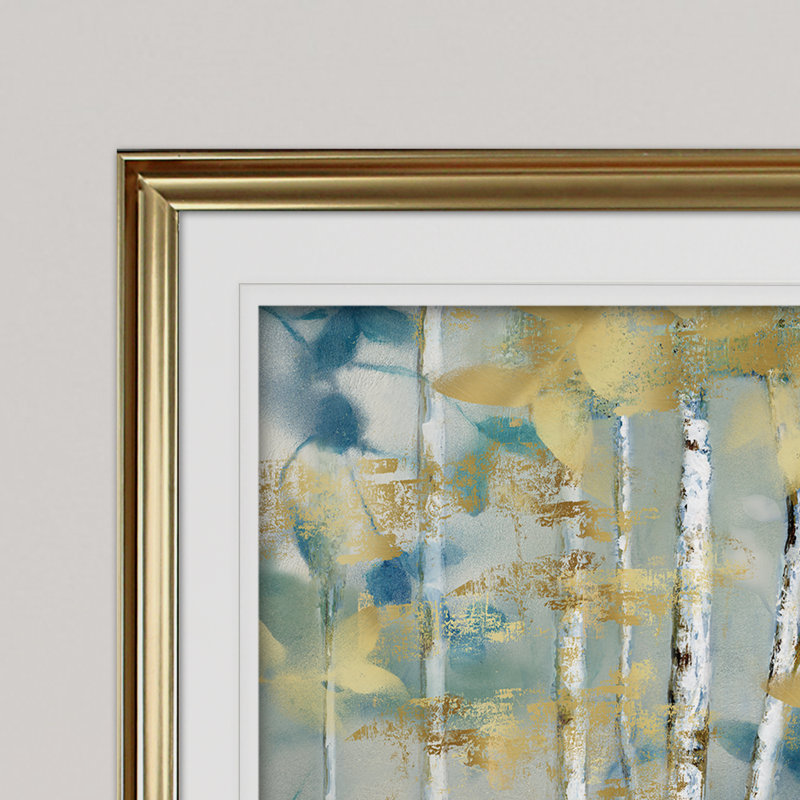 " Gilded Forest I ", Gold, 28" H x 38" W x 1.5" D