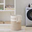 72L Strip Light Brown Woven Rope Laundry Hamper-1836139168