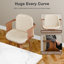Ensemble de 2 tabourets de bar pivotants à dossier haut 26 po avec repose-pieds-384928492-384928483