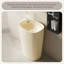Lavabo sur pied en céramique beige crème avec miroir intelligent