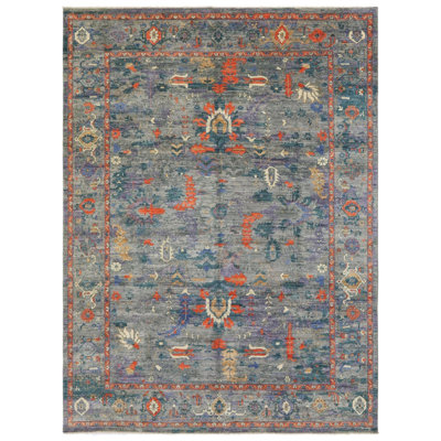 New Turkmen Afghan One-of-a-Kind Rectangle 8'11" X 11'9" Area Rug