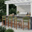 Tabourets de bar d'extérieur Breezia Bohemian Coastal-125320501-125320502