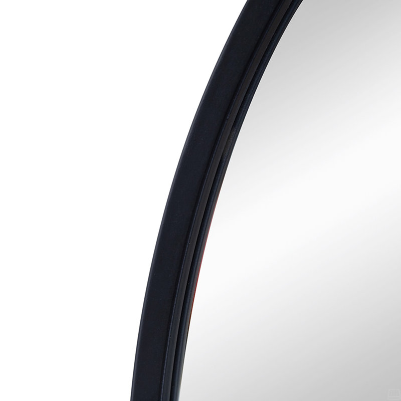 Wall Mirror, 31" x 33", Black