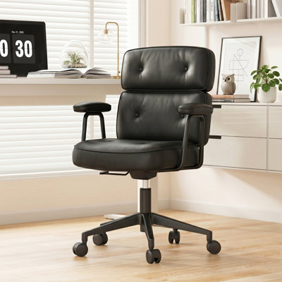 Fauteuil de bureau ergonomique en polyuréthane avec support lombaire