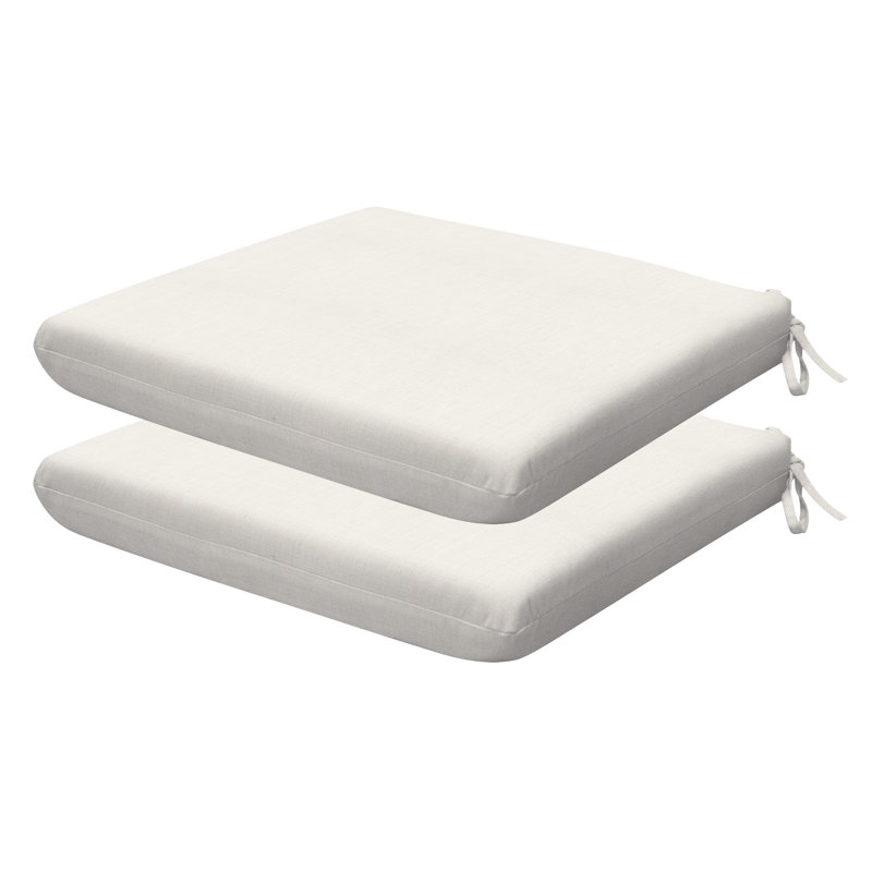 Coussin de siège d'extérieur carré Meridian, Buff, L 18 po x P 17,5 po
