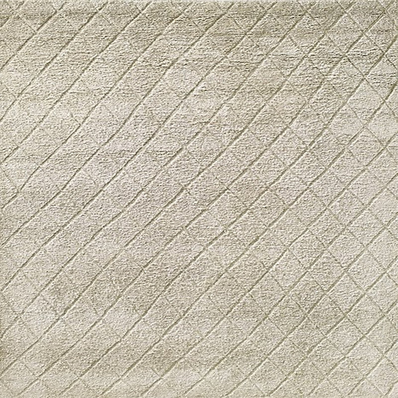 Tapis ivoire à motif géométrique Bridgegate, Carré 6 pi