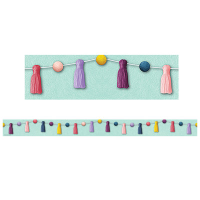 Bordure droite à pompons Oh Happy Day