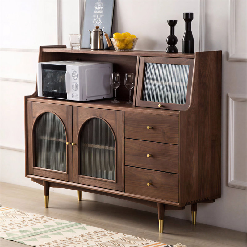 Table de buffet multifonctionnelle en verre