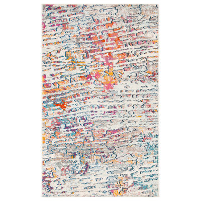 Felty Abstract Area Rug
