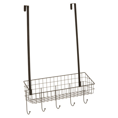 Hendrick Stainless Steel Over-the-Door 5 - Hook Coat Rack