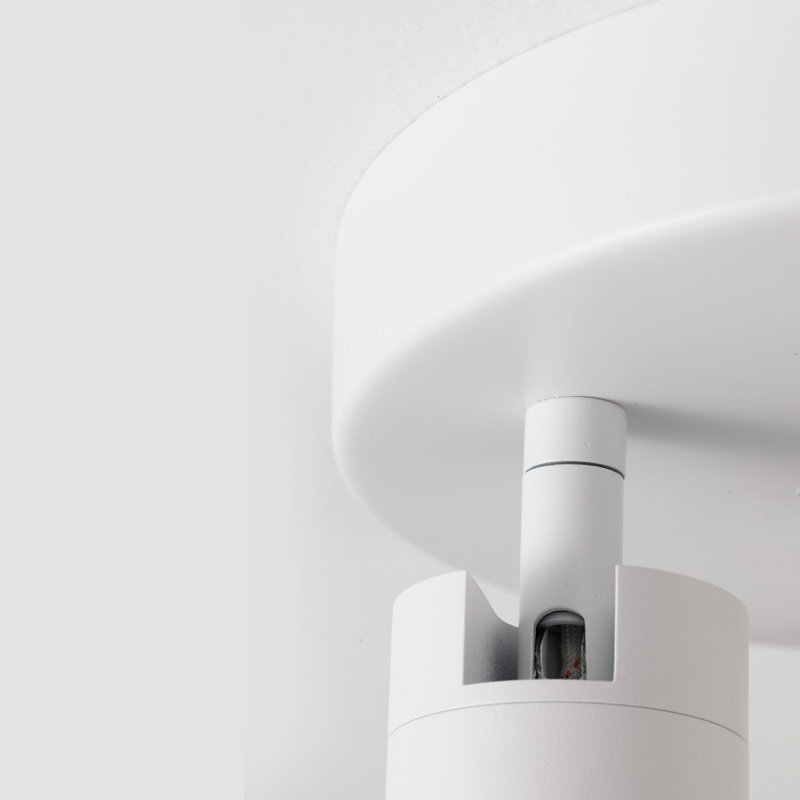 Shura White Aluminum 3-Head LED Flush Mount Light