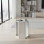Table d'appoint hexagonale en marbre blanc naturel