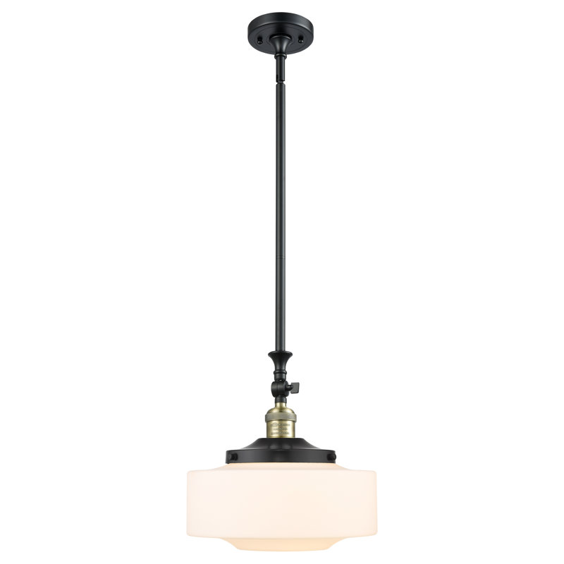 Mini-luminaire suspendu inclinable 12 lumières Franklin Restoration - Lainee - ampoule DEL - finition chrome - abat-jour blanc