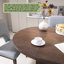 Ensemble de table de salle à manger extensible 5 pièces moderne avec rallonge amovible de 16,2 pouces pour les petits espaces, structure en bois massif espresso avec 4 chaises rembourrées pour la cuisine, la salle à manger et le salon-76082571-76082568