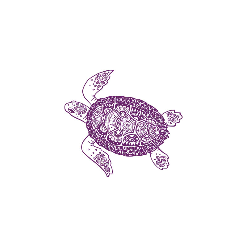 Décalcomanie murale autocollant en écaille tortue, Violet
