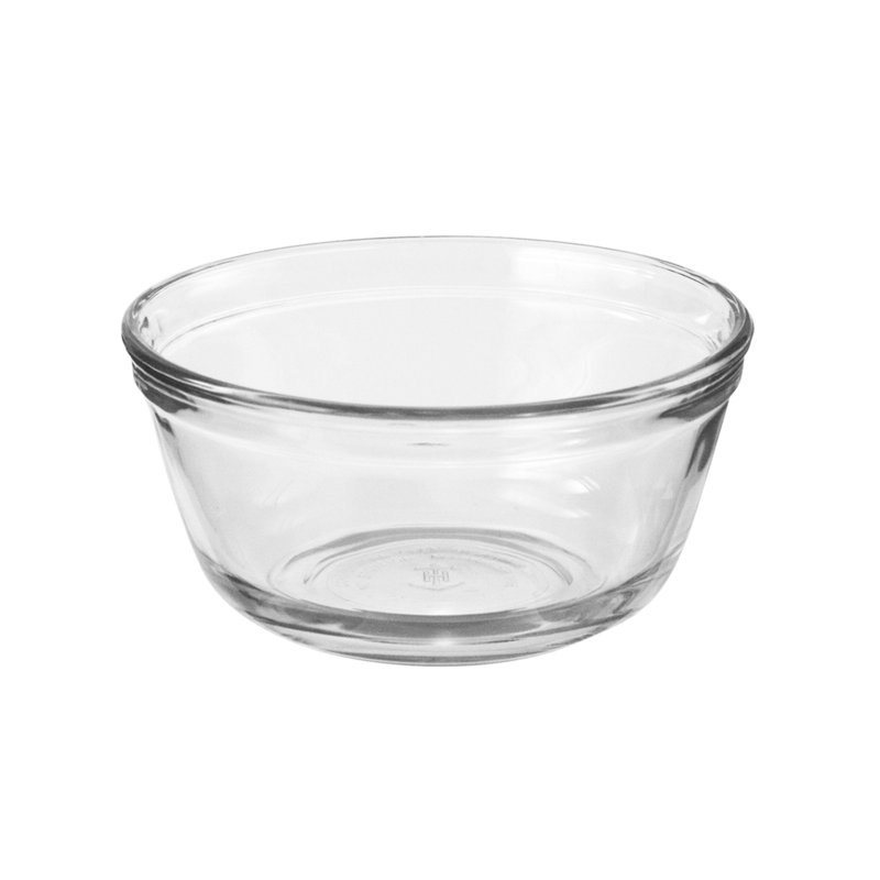 ROUND GLASS MIXING BOWL, 16.8 cm