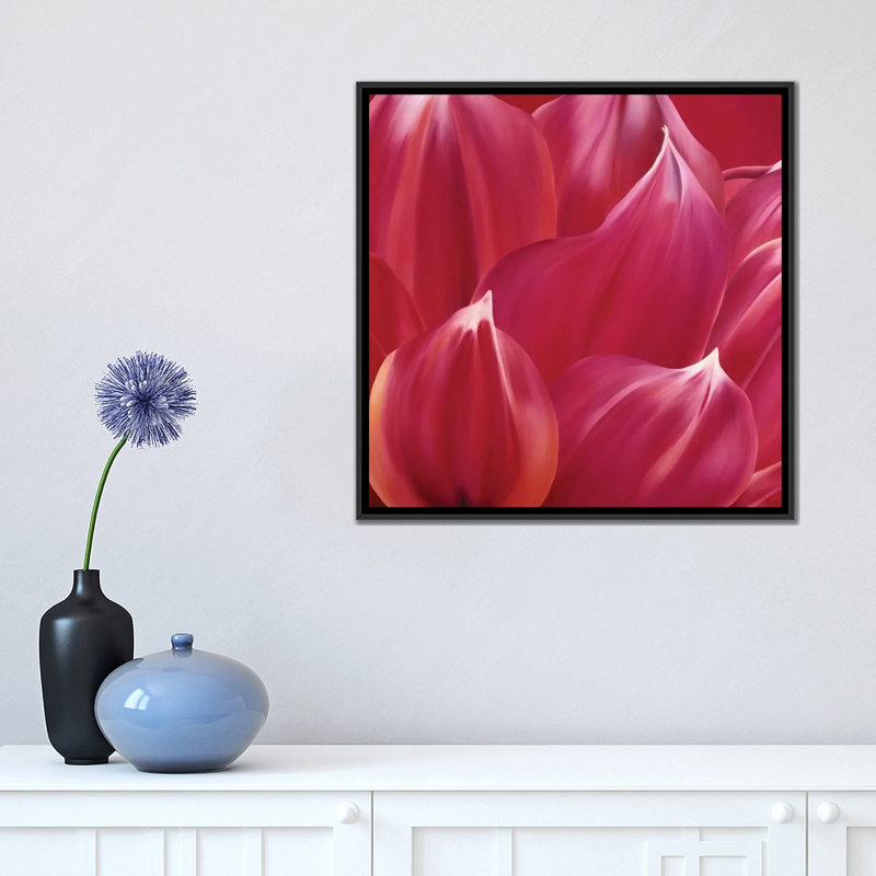 «Close Up», impression sur toile, H 18 po x l 18 po x P 1,5 po, Toile avec cadre noir, Pas de tapis
