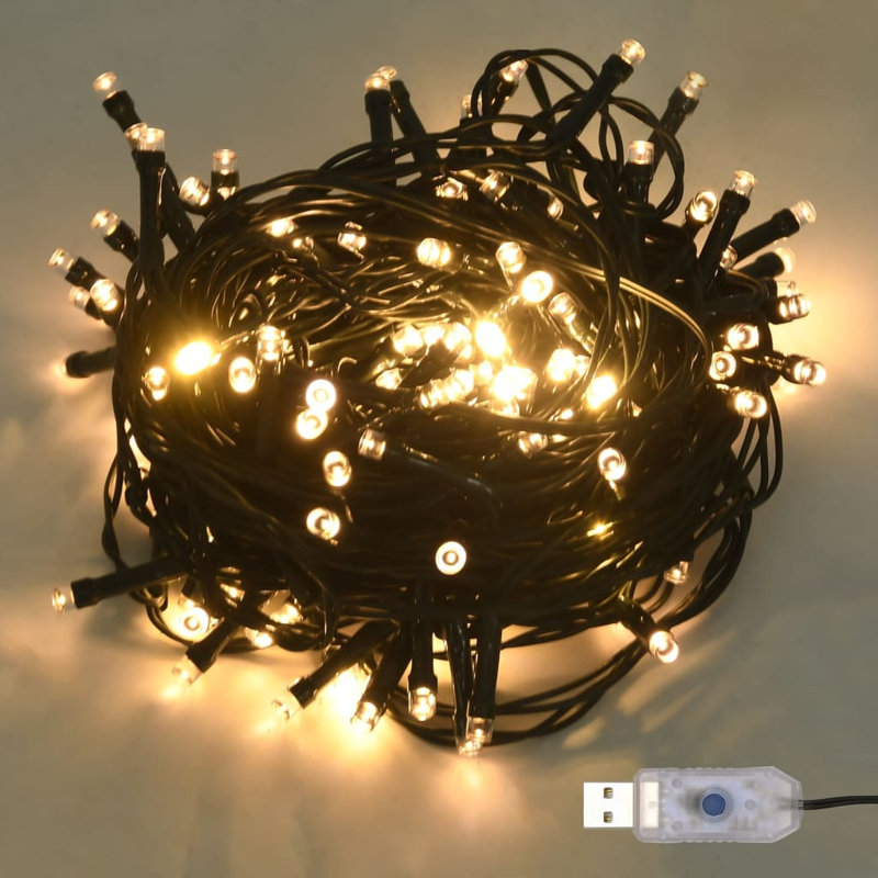Guirlande avec 8 lumières DEL