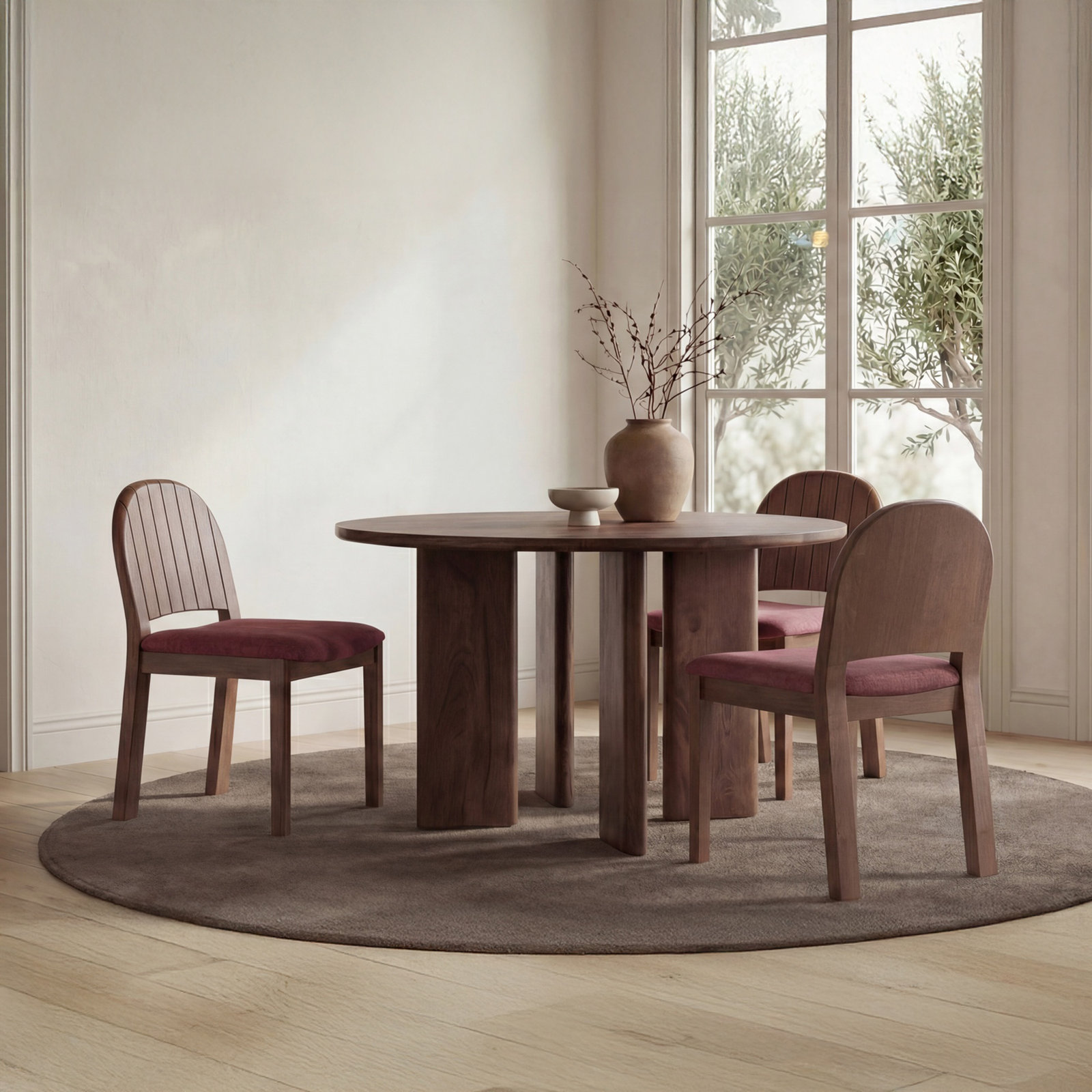 Helma Dining Chair, Purple