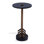 Franco Glass Top Pedestal End Table