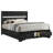 Orchid Black Queen Storage Panel Bed